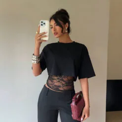Sculpted Allure: Hollow Out Top